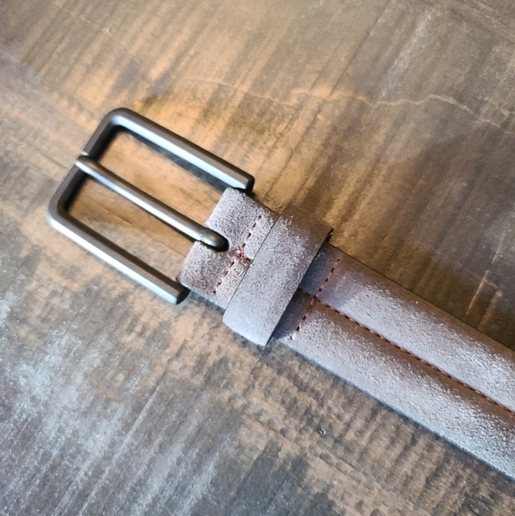 Johnston & Murphy Grey suede Belt- 100 /38 - Picture 4 of 4